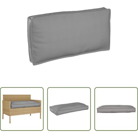 Cojín oxford -  Cojín Gris 120 x 60 x 12 cm Tela Oxford