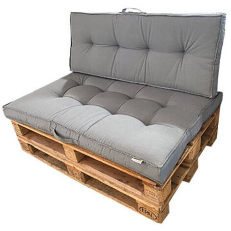 Cojin palett FABOTEX Living 120x80x10 gris  990151