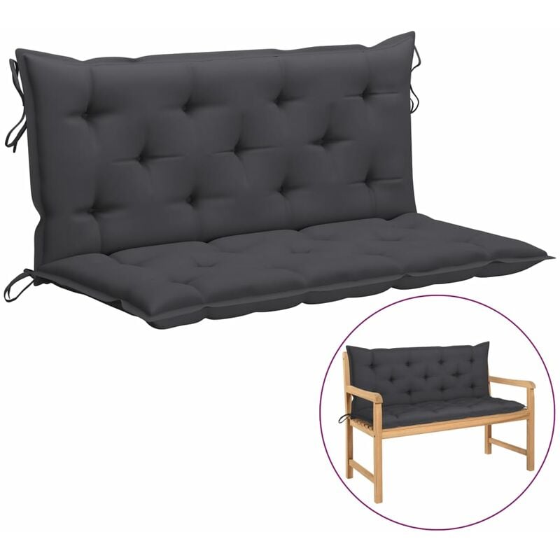 

Cojín para balancín de tela gris antracita 120 cm