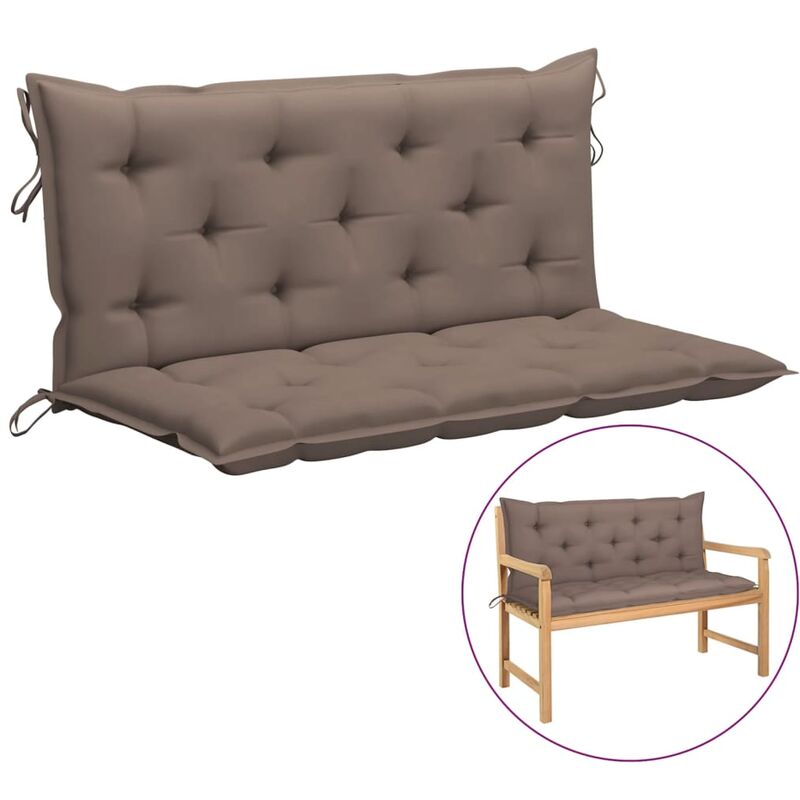 

Cojín para balancín de tela gris taupe 120 cm