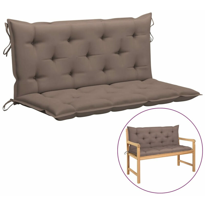 

Cojin para balancin de tela gris taupe 120 cm
