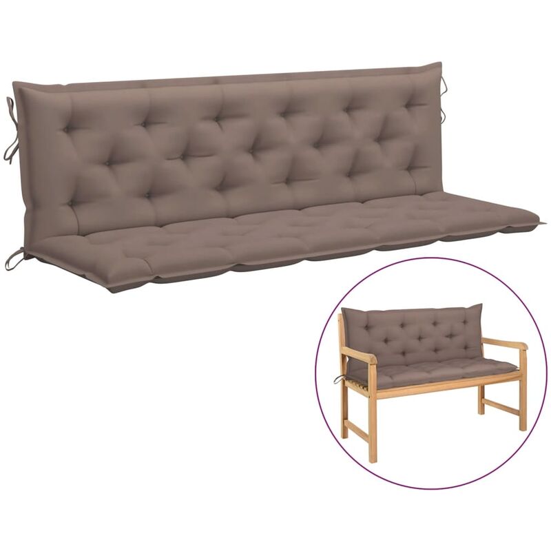 

Cojín para balancín de tela gris topo 180 cm