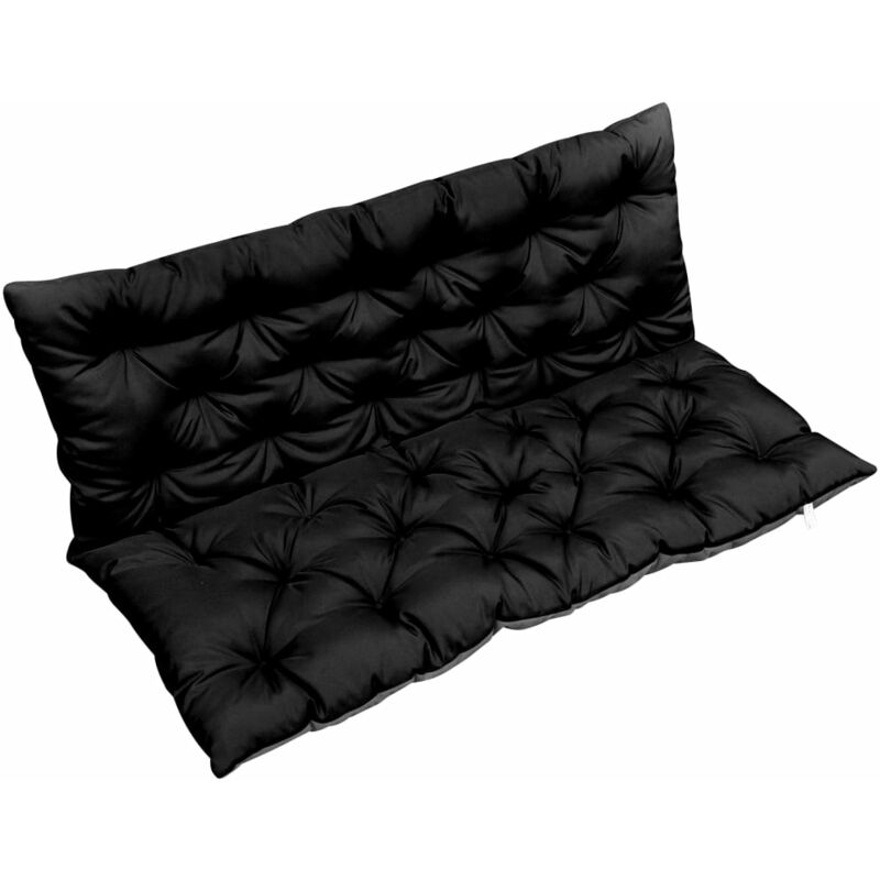 

Cojín para balancín tela negro y gris 120 cm