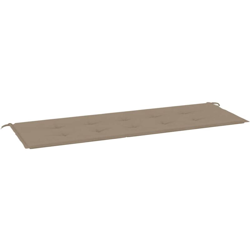 

vidaXL Cojín para banco de jardín gris taupé 150x50x4 cm - Gris Topo