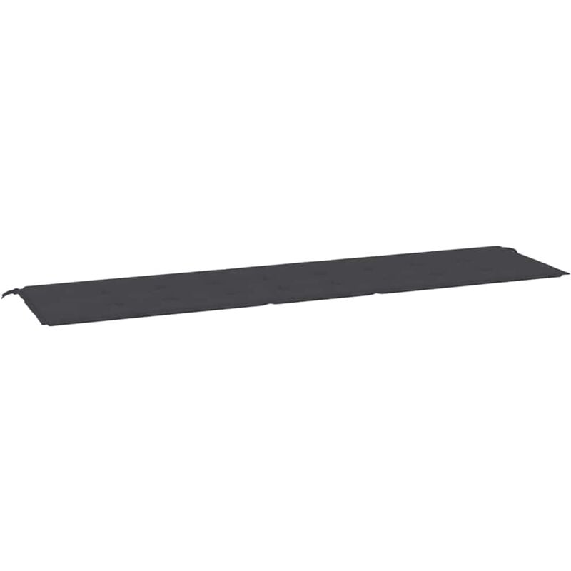 

vidaXL Cojín para banco de jardín negro 200x50x4 cm - Negro