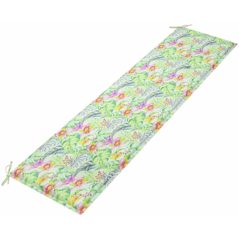 

Cojin para banco de jardin tela estampado de hoja 180x50x4 cm