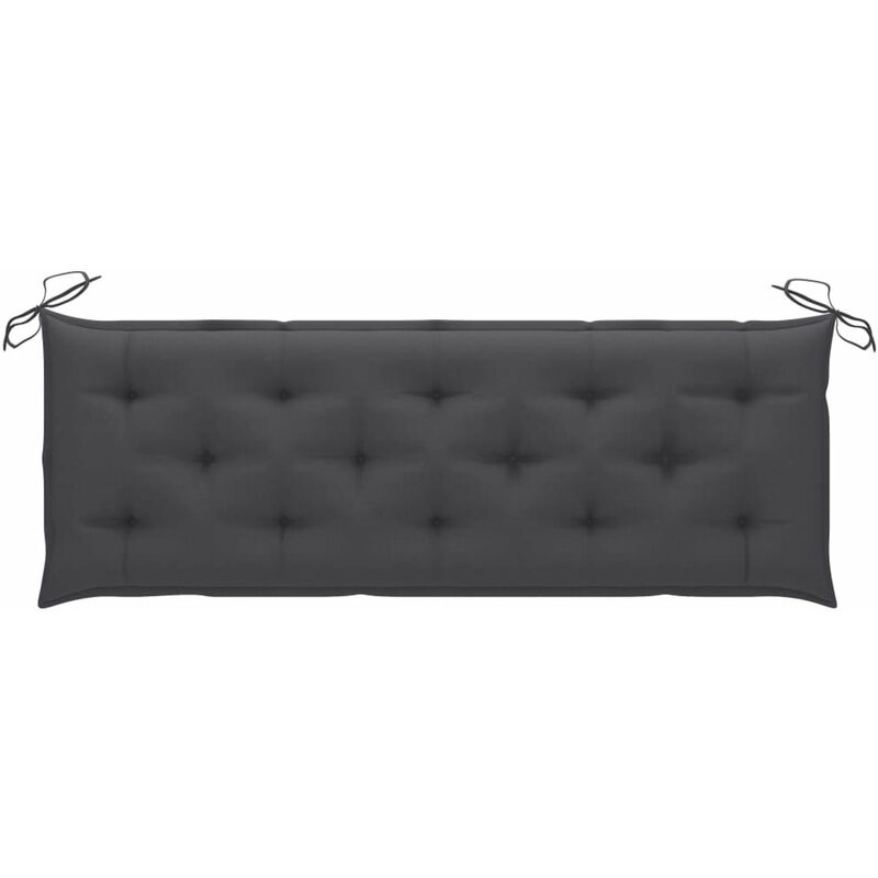 

Cojin para banco de jardin tela gris antracita 150x50x7 cm