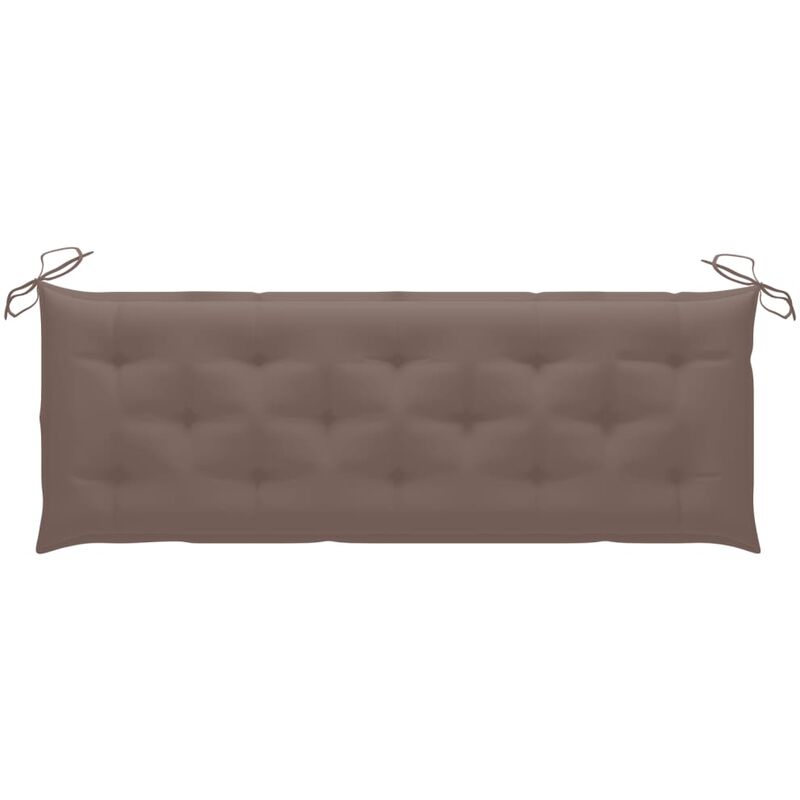 

Cojín para banco de jardín tela gris taupe 150x50x7 cm