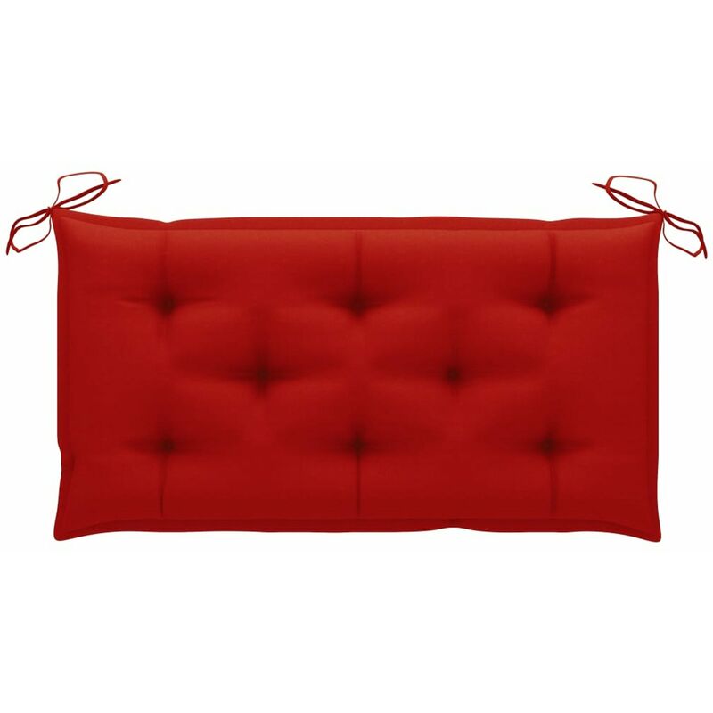 

Cojin para banco de jardin tela rojo 100x50x7 cm