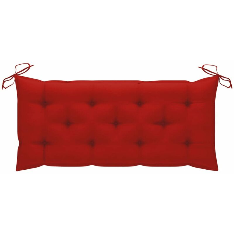 

Cojin para banco de jardin tela rojo 120x50x7 cm