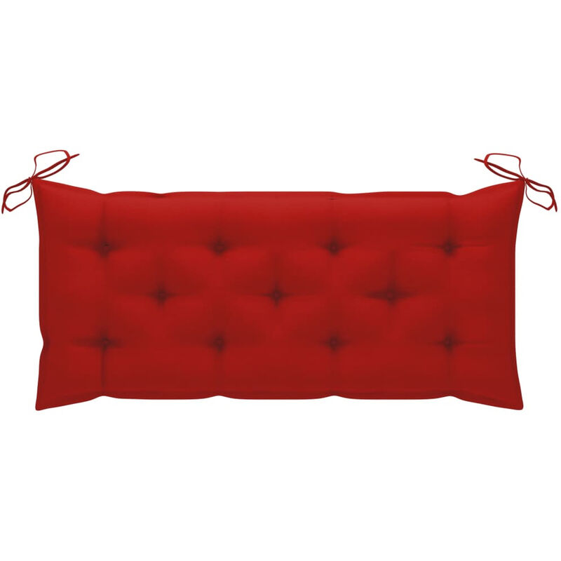 

Cojin para banco de jardin tela rojo 120x50x7 cm