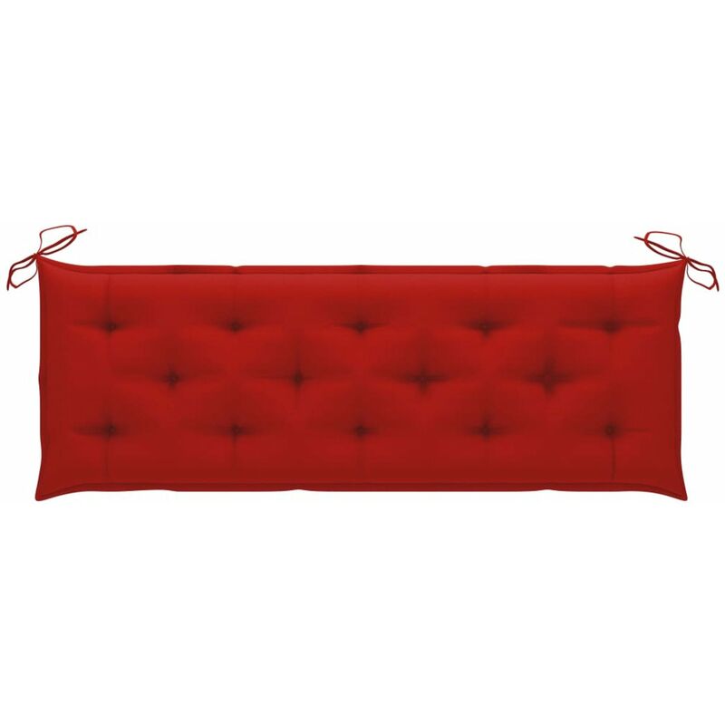 

Cojin para banco de jardin tela rojo 150x50x7 cm