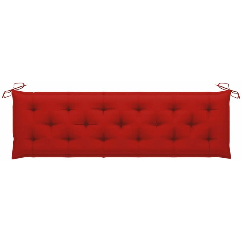 

Cojin para banco de jardin tela rojo 180x50x7 cm