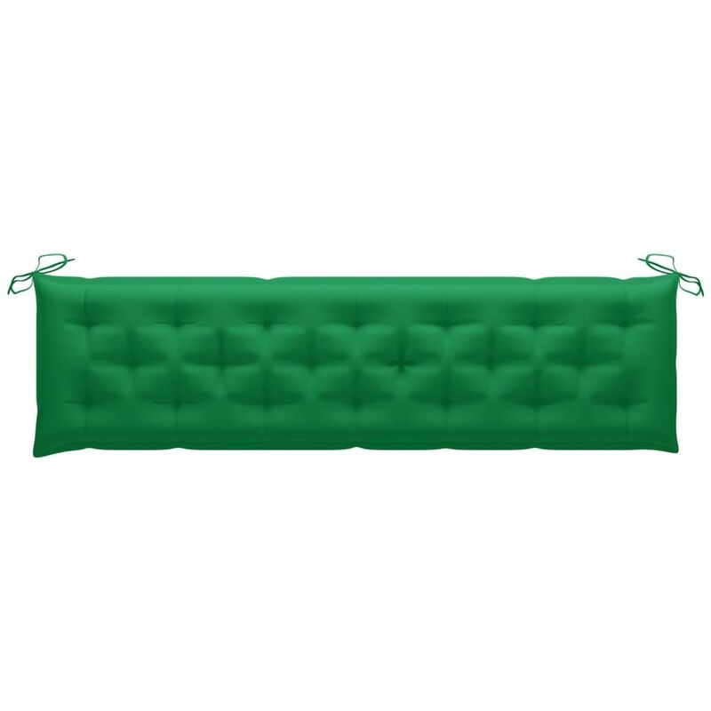 

Cojin para banco de jardin tela verde 200x50x7 cm