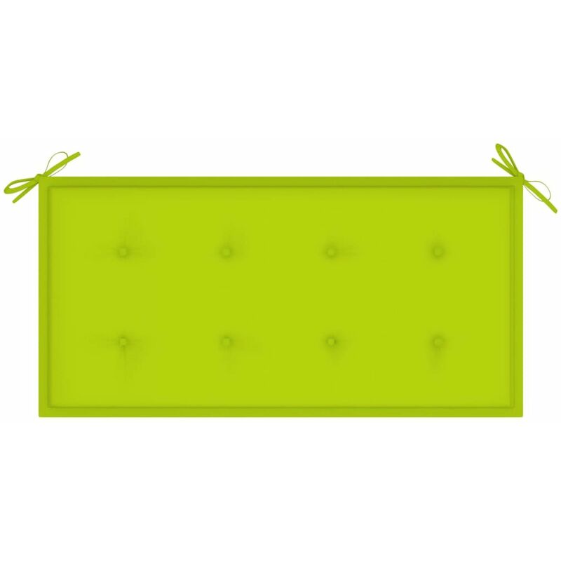 

Cojin para banco de jardin tela verde brillante 100x50x4 cm