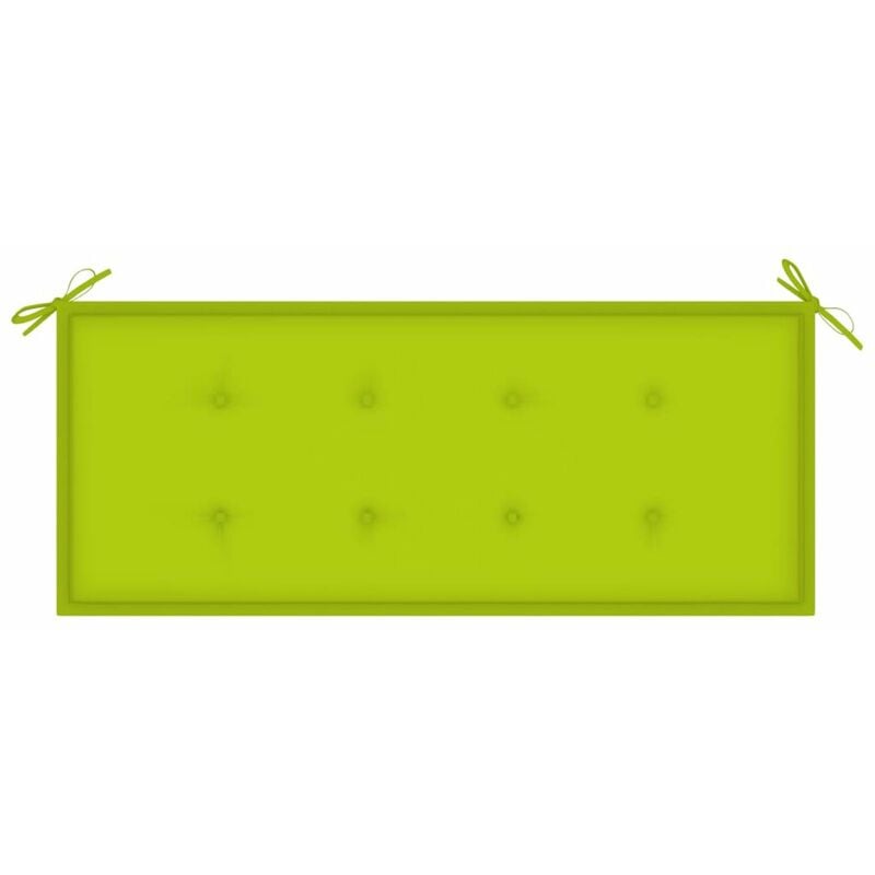 

Cojin para banco de jardin tela verde brillante 120x50x4 cm