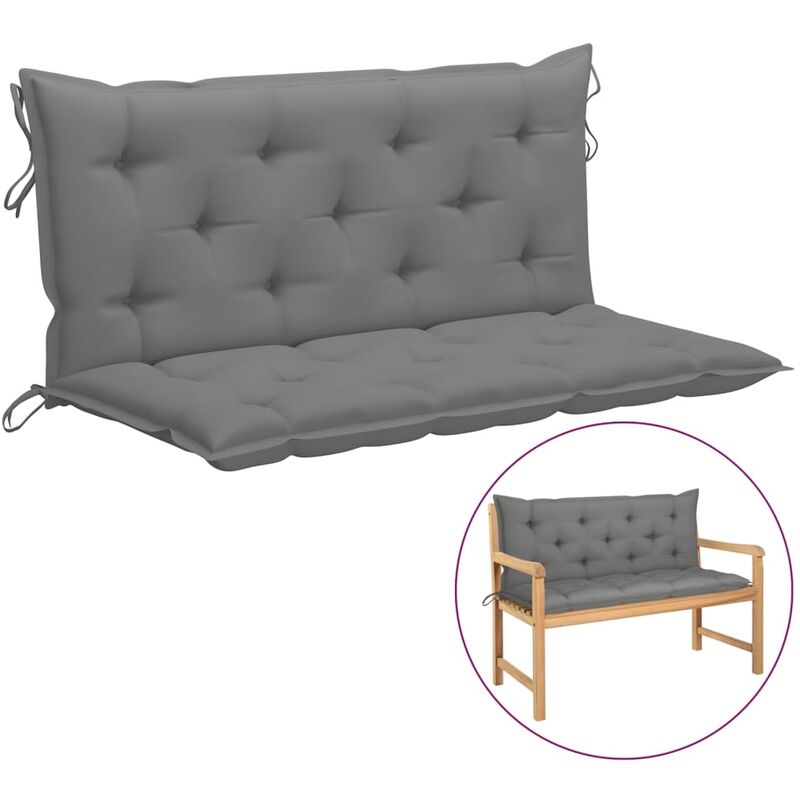 

Cojín para columpio balancín de tela gris 120 cm