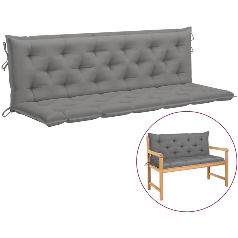 

Cojín para columpio balancín de tela gris 180 cm