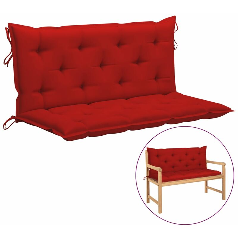 

Cojín para columpio balancín de tela rojo 120 cm