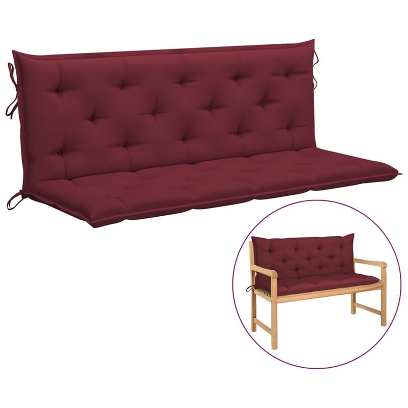 

Cojin para columpio balancin de tela rojo tinto 150 cm