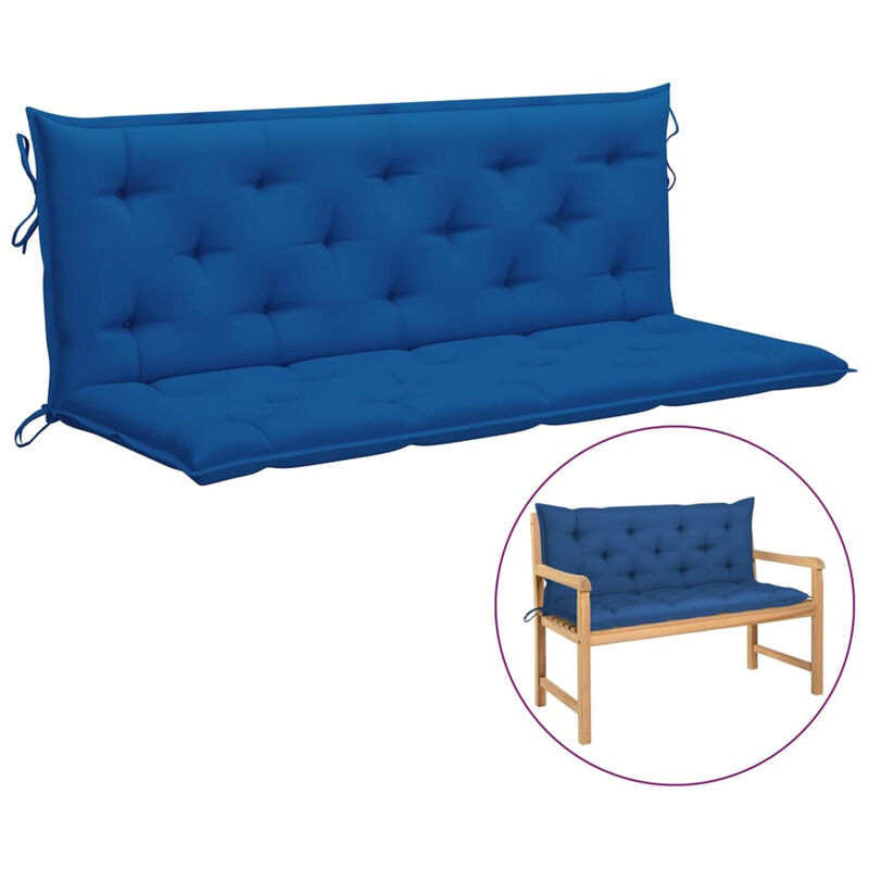 

Happyshopping - Cojin para columpio balancin tela azul 150 cm