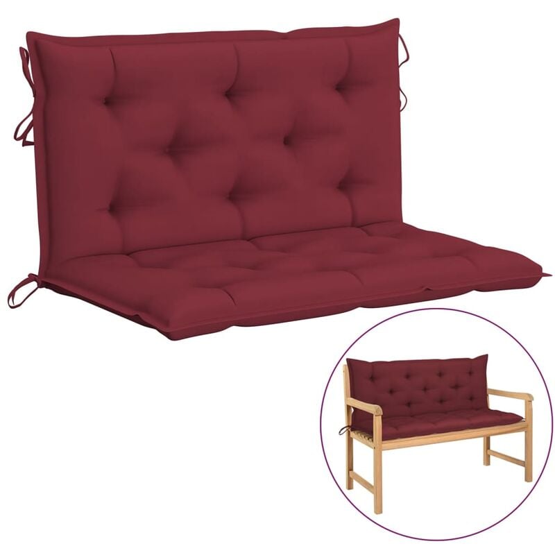 

Cojín para columpio balancín tela color vino tinto 100 cm