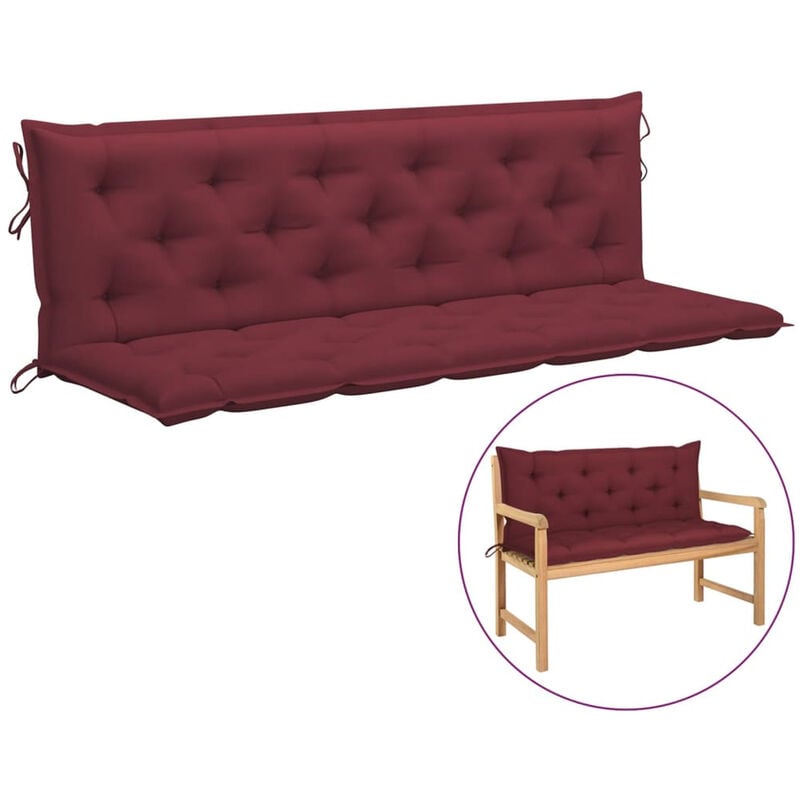 

Cojin para columpio balancin tela rojo vino tinto 180 cm