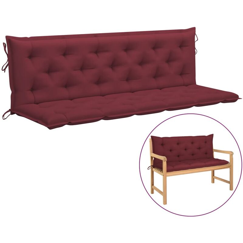 

Cojín para columpio balancín tela rojo vino tinto 180 cm