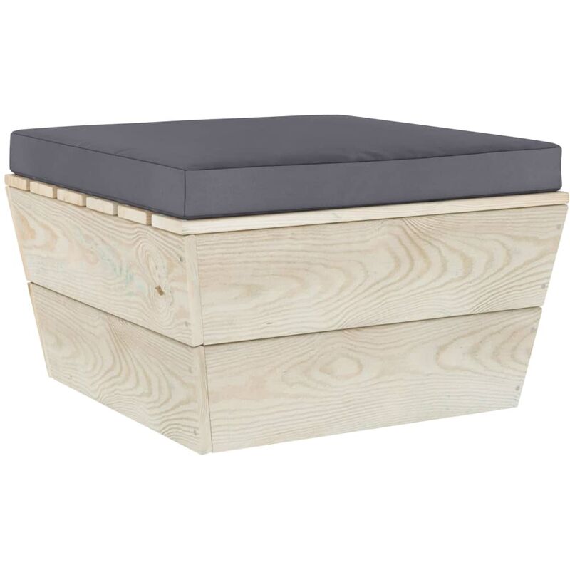 

Cojín para muebles de palets tela gris antracita 60x60x6 cm