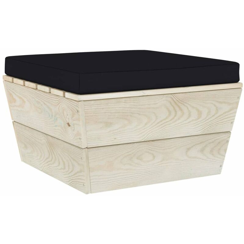 

Cojin para muebles de palets tela negra 60x60x6 cm