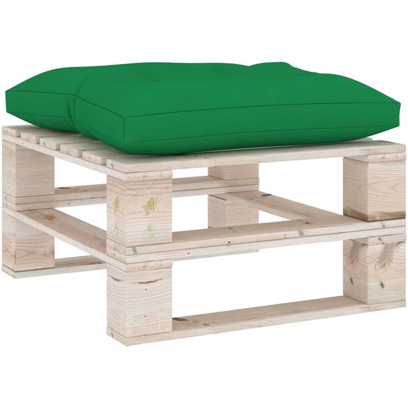 

Cojín para otomana de palets tela verde