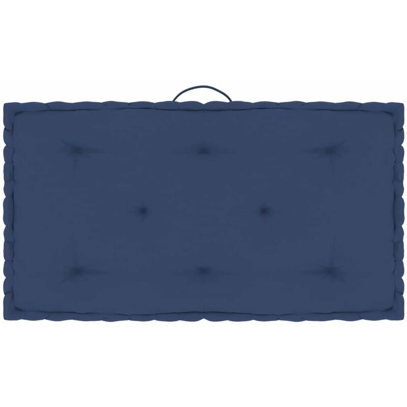 

Cojin para pale de suelo algodon azul marino claro 73x40x7 cm