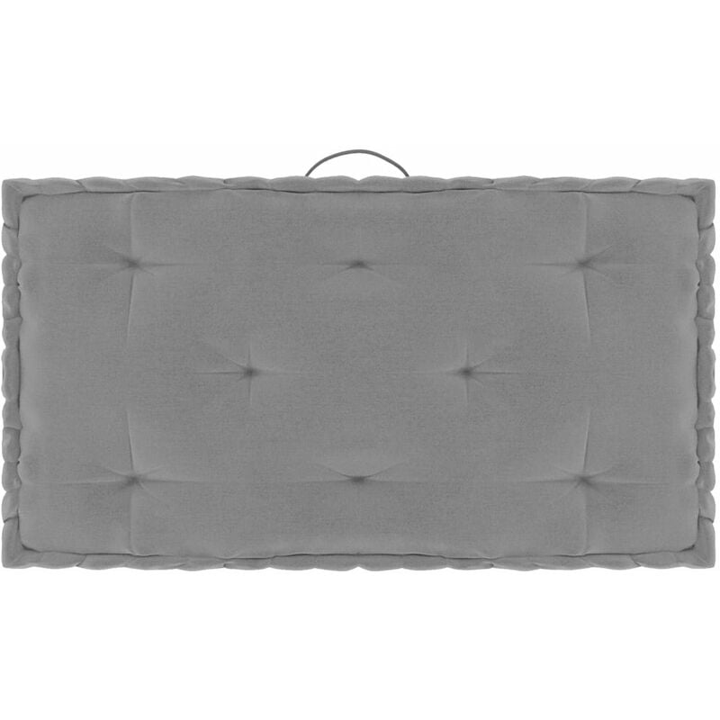 

Cojin para pale de suelo algodon gris 73x40x7 cm