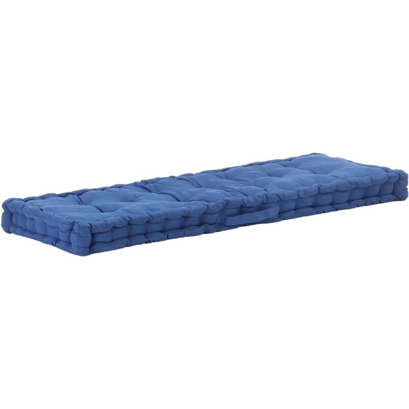 

Happyshopping - Cojin para pales algodon azul claro 120x40x7 cm