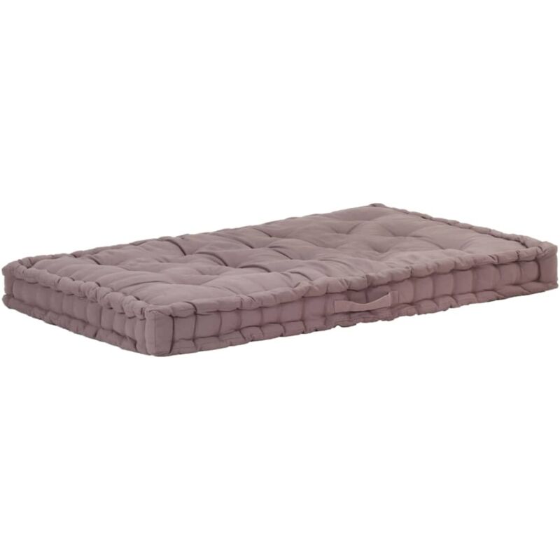 

Cojín para palés algodón gris taupe 120x80x10 cm - Gris Topo - Vidaxl