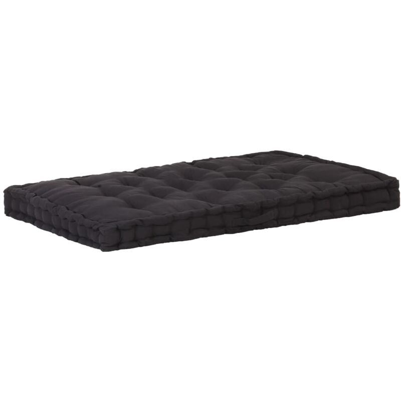 

Cojín para palés algodón negro 120x80x10 cm