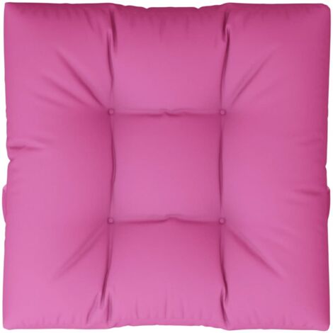 Cojín para palés tela rosa 80x80x12 cm vidaXL