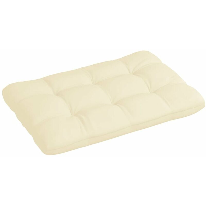

Cojin para palets de tela crema 120x80x12 cm