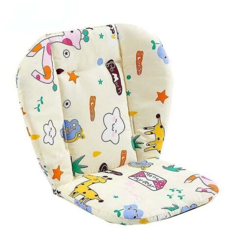 Cojín para silla alta para bebés y niños, cojín para asiento elevador, cojín para silla de comer, cojín para cochecito, My Yellow Giraffe
