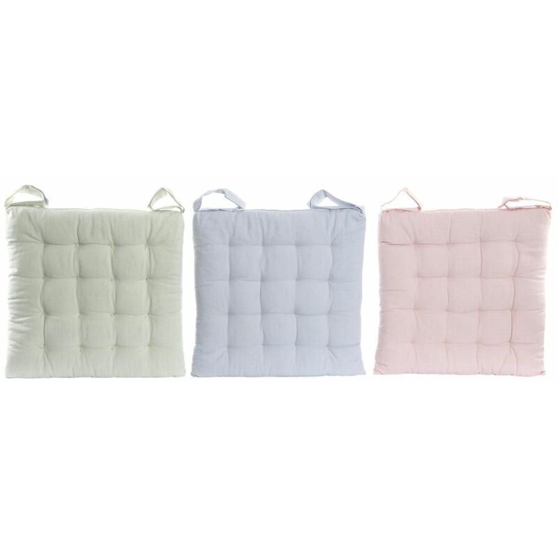 

Cojín para sillas DKD Home Decor Beige Algodón (3 pcs) (40 x 40 x 4 cm)