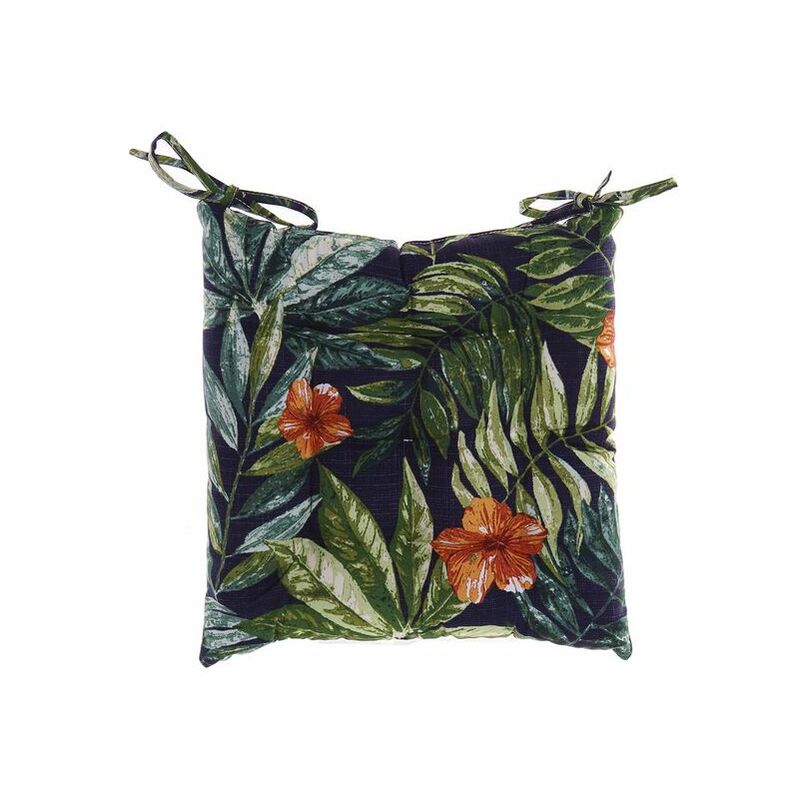 

Cojín para sillas DKD Home Decor Floral Verde (43 x 43 x 5 cm)