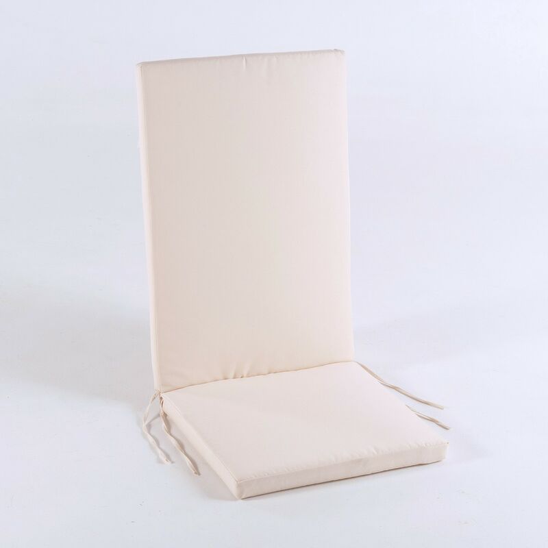 

CojÃƒÂ­n para sillÃƒÂ³n de jardÃƒÂ­n reclinable color beige | TamaÃƒÂ±o 114x48x5 cm | Repelente al agua | Desenfundable | Portes