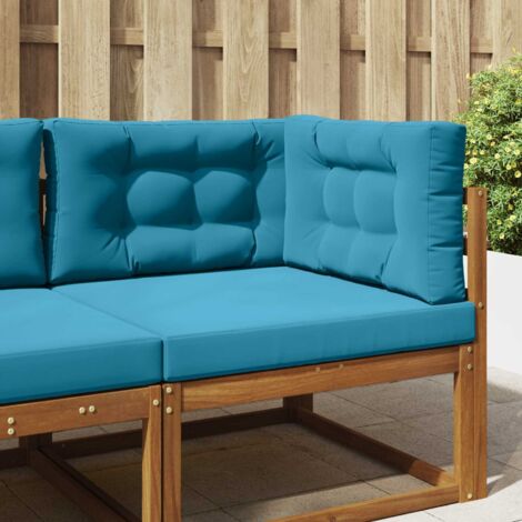 Cojín para sofá de exterior 3 pcs Azul Royal Poliéster