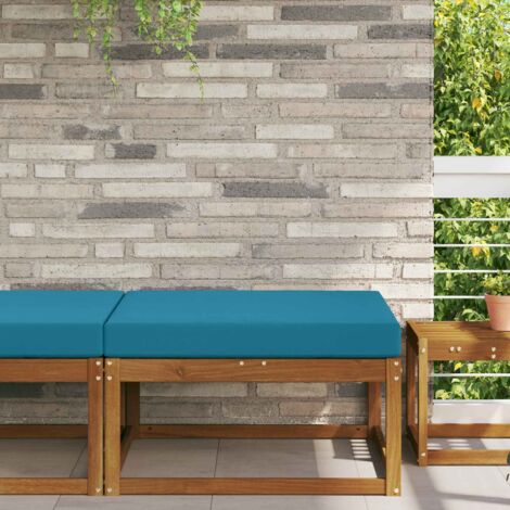 Cojín para sofá de exterior Azul Royal 80 x 80 x 8 cm Poliéster