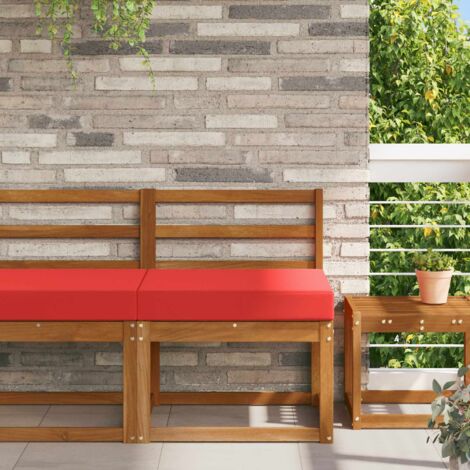 Cojín para sofá de exterior Rojo 60 x 60 x 8 cm Poliéster