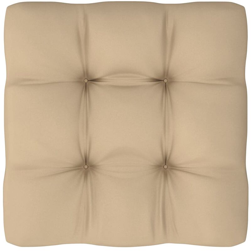 

Cojín para sofá de palés beige 80x80x12 cm