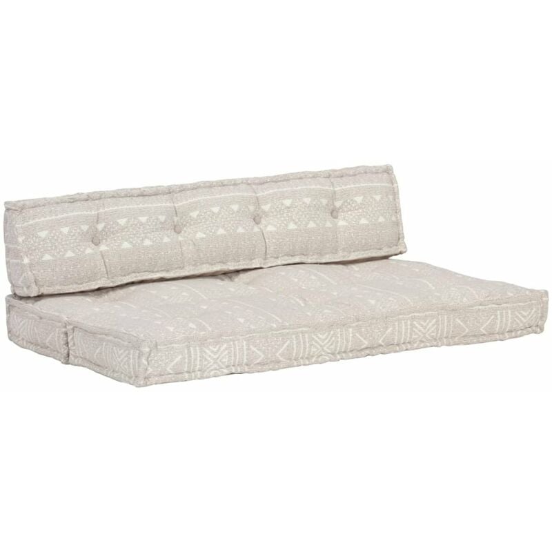 

Happyshopping - Cojin para sofa de pales tela marron claro patchwork