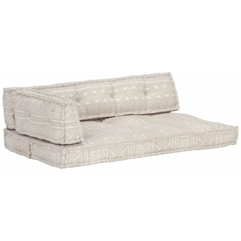 

Cojin para sofa de pales tela marron claro patchwork