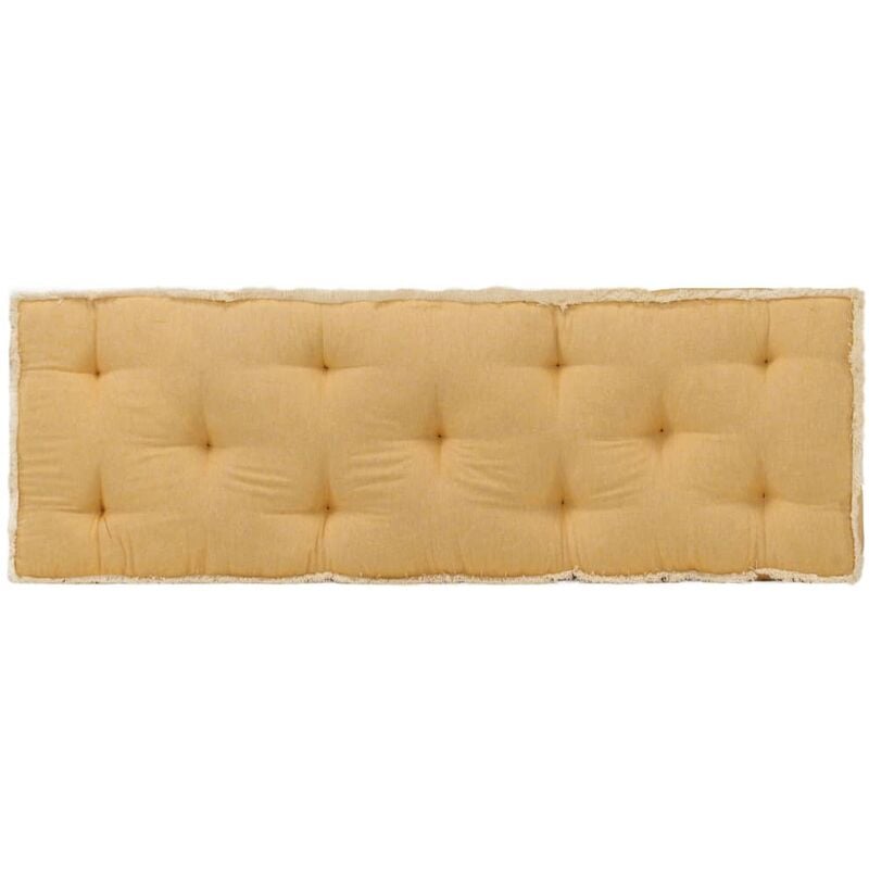 

Cojín para sofá de palets amarillo 120x40x7 cm