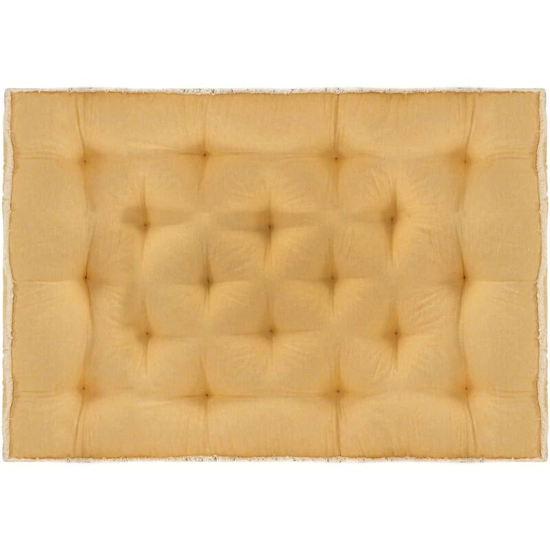 

Cojín para sofá de palets amarillo 120x80x10 cm